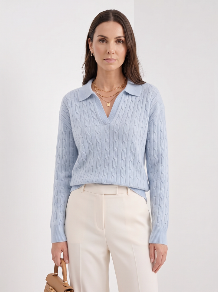 Charlotte | Cable Knit Oversized Sweater for Women