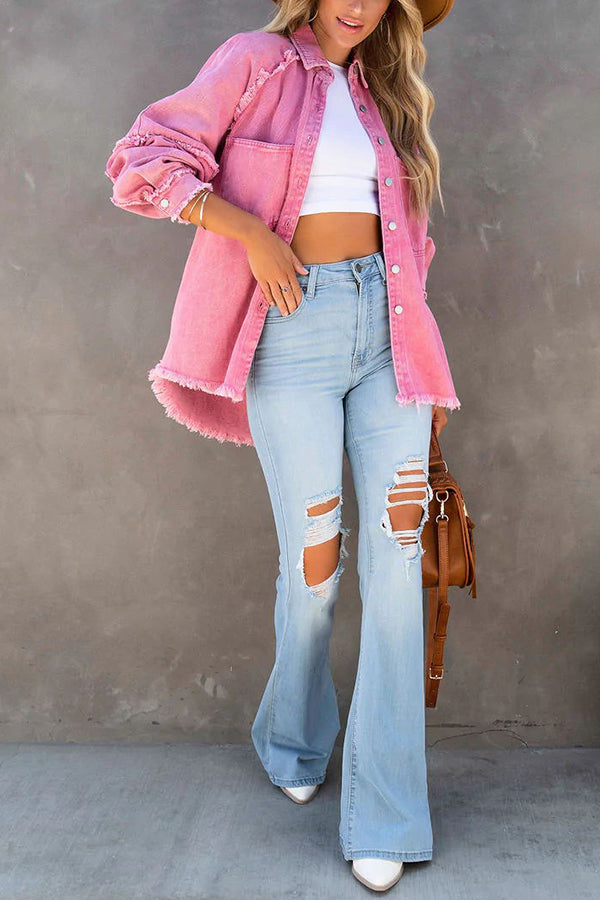 Charlotte | Oversized Denim Shirt Jacket for Women