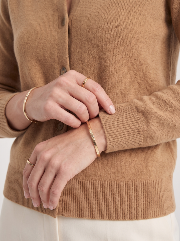 Amelia | Wool Polo Collar Cardigan for Women