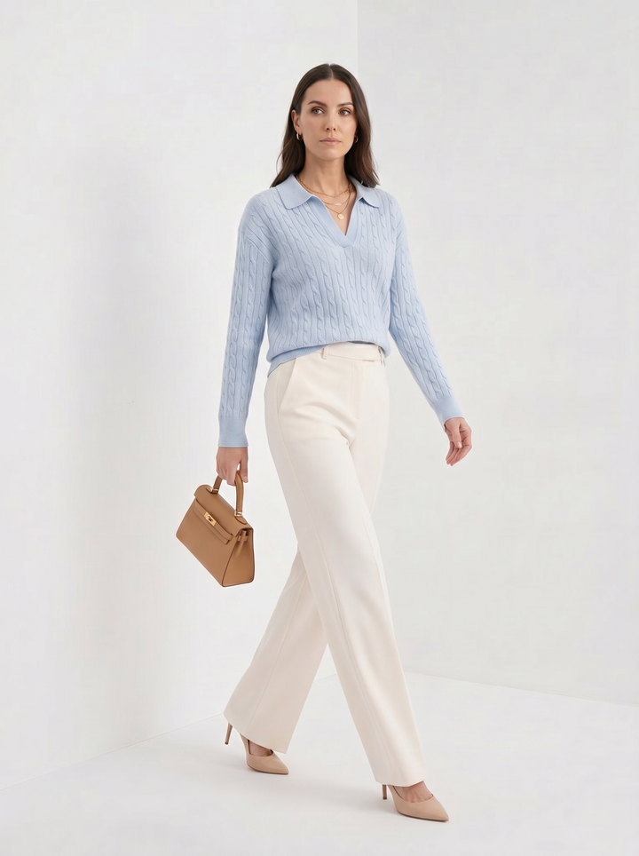 Charlotte | Cable Knit Oversized Sweater for Women