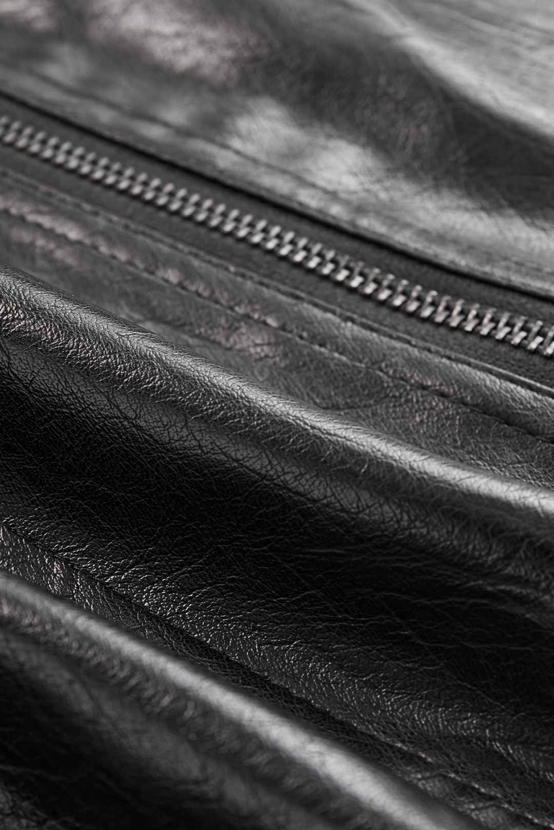Olivia | Black Faux Leather Jacket for Women