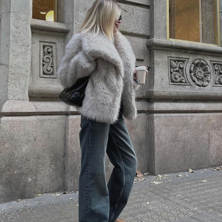 Bianca | Glamorous Faux Fur Coat for Women