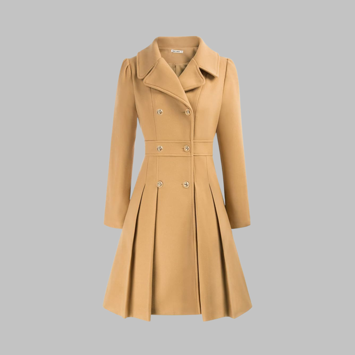 Ivy | Long Double-Breasted Coat for Women