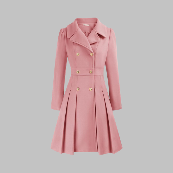 Ivy | Long Double-Breasted Coat for Women