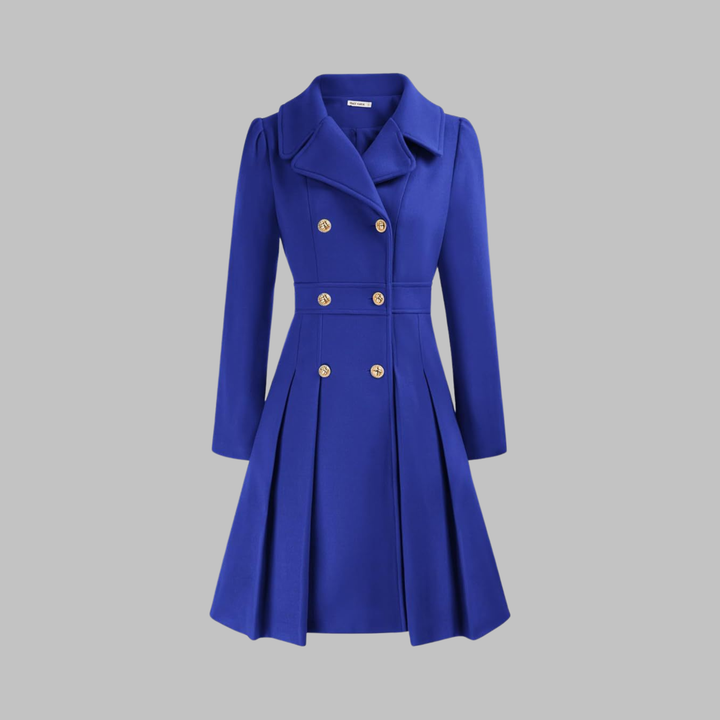 Ivy | Long Double-Breasted Coat for Women
