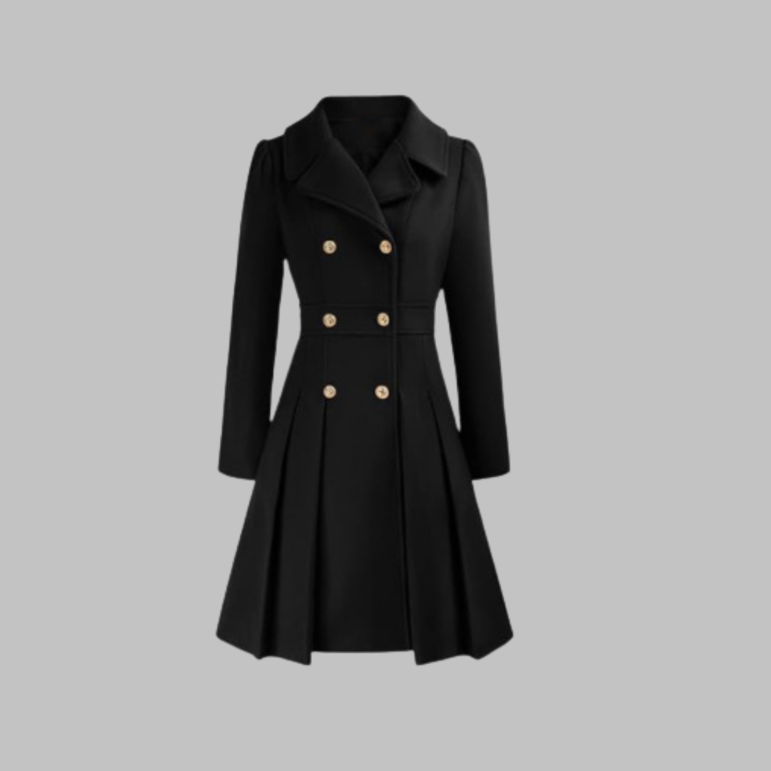 Ivy | Long Double-Breasted Coat for Women