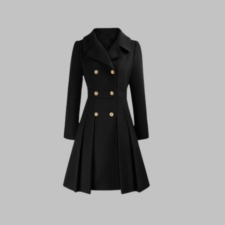 Ivy | Long Double-Breasted Coat for Women