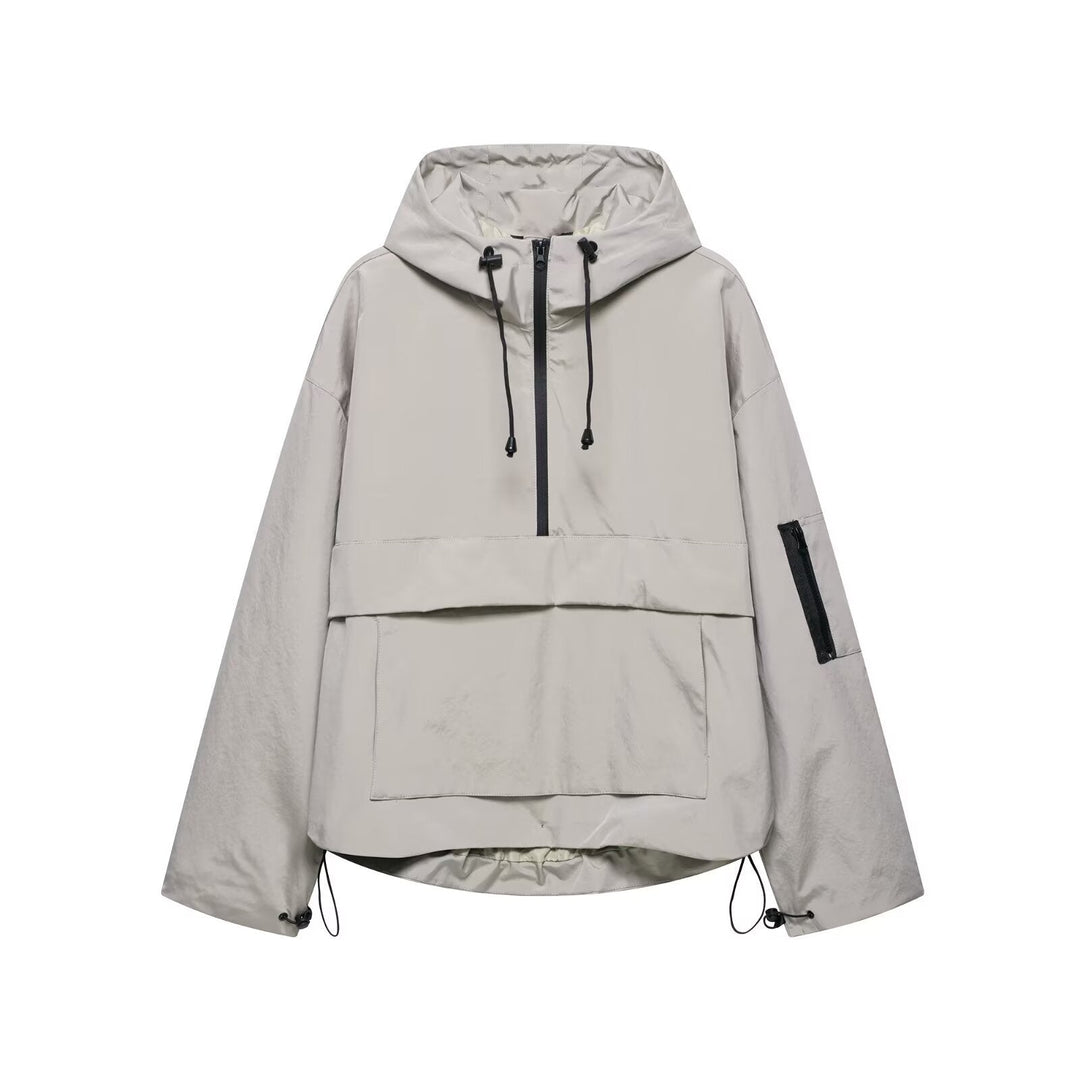 Holly | Hooded Zip-Up Anorak Jacket for Women