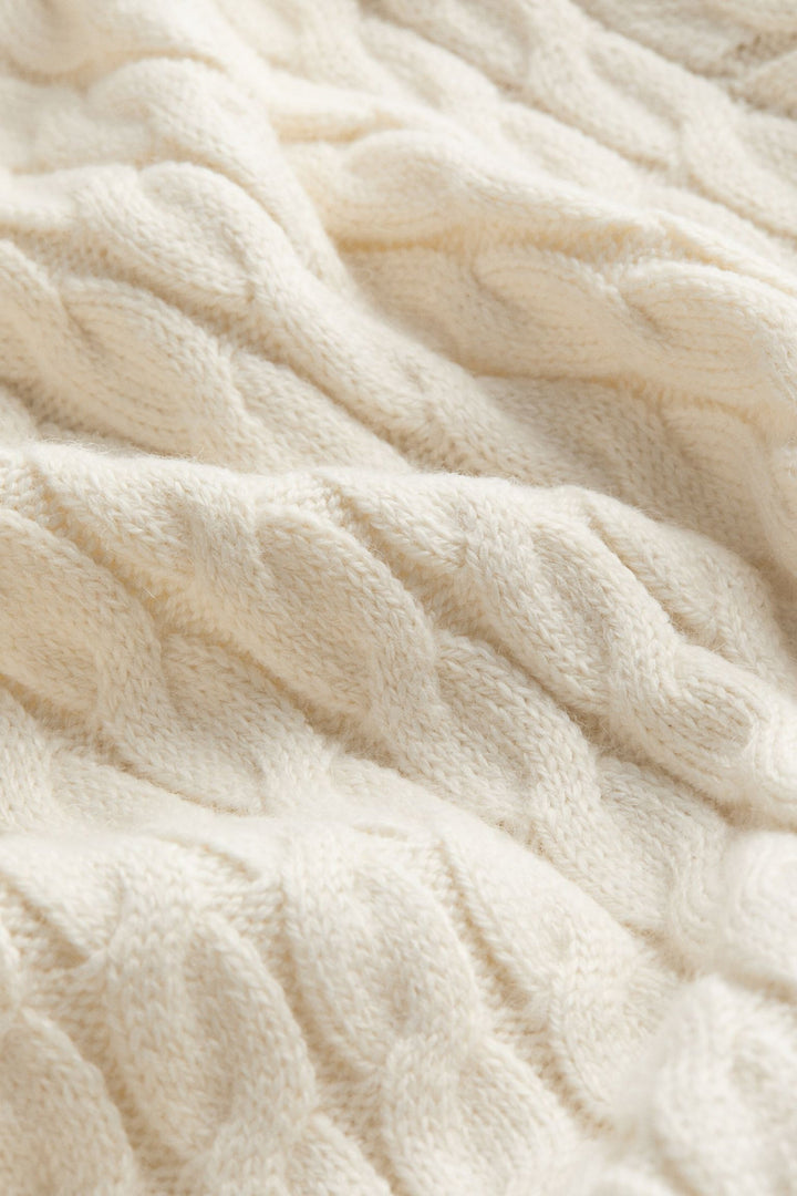 Lucy | Cable Knit Cream Sweater for Women