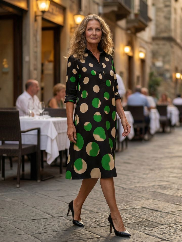 Summer Dress Women – Polka Dot Pockets Casual Flowy