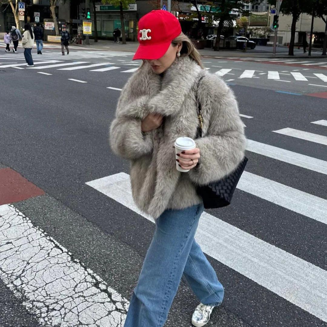Bianca | Glamorous Faux Fur Coat for Women