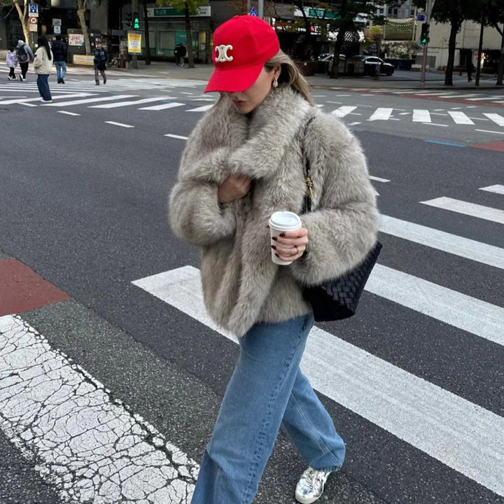 Bianca | Glamorous Faux Fur Coat for Women