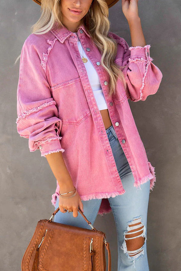 Charlotte | Oversized Denim Shirt Jacket for Women