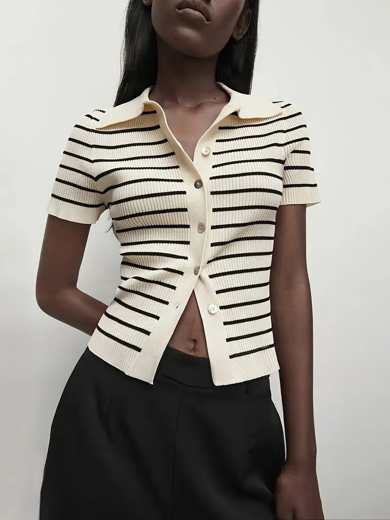 Zoe | Button-Front Black Cardigan for Women