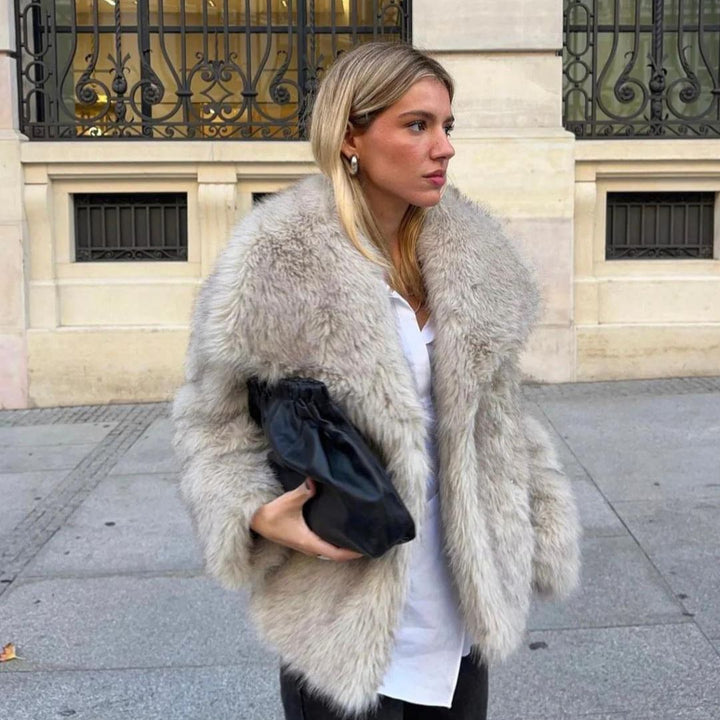 Bianca | Glamorous Faux Fur Coat for Women