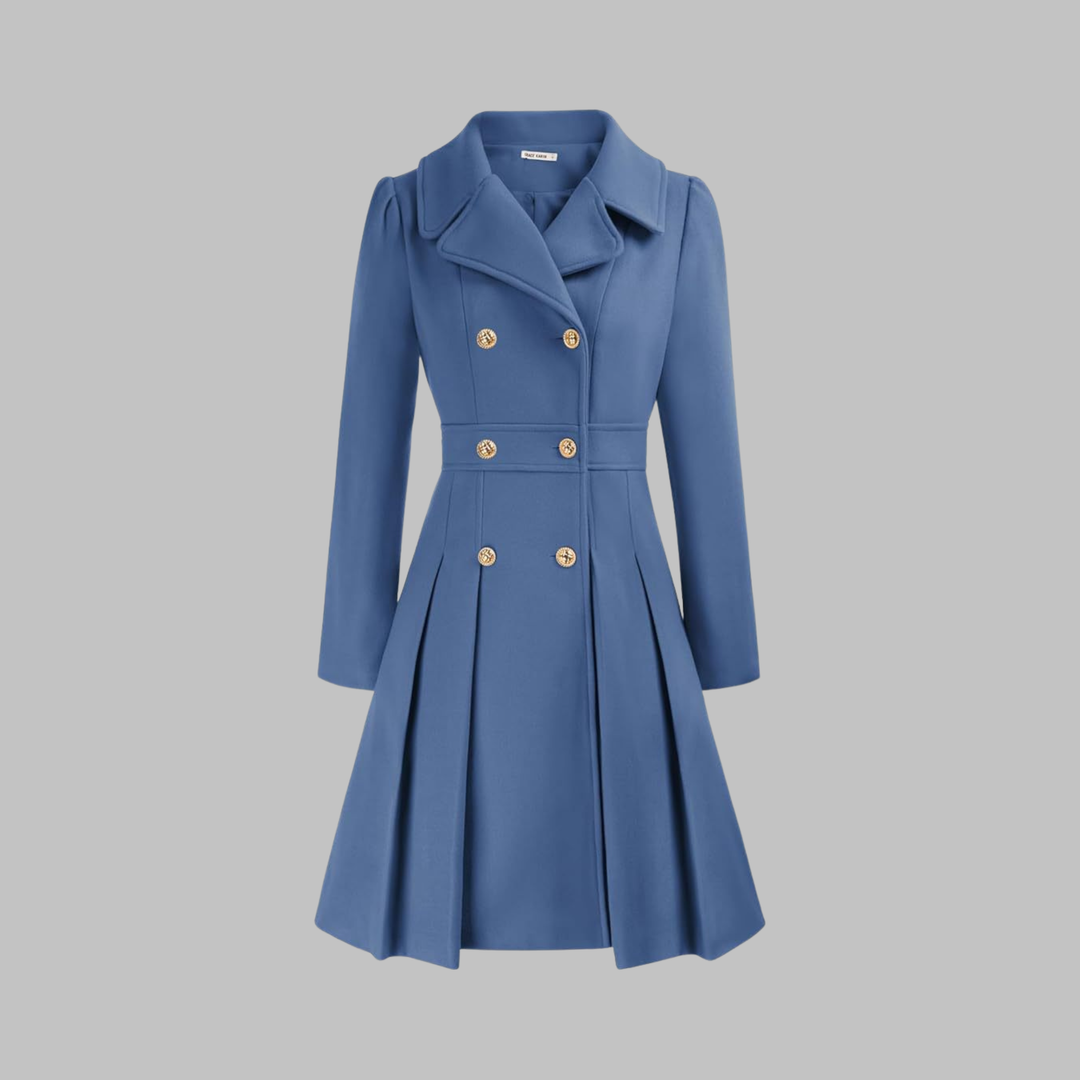 Ivy | Long Double-Breasted Coat for Women