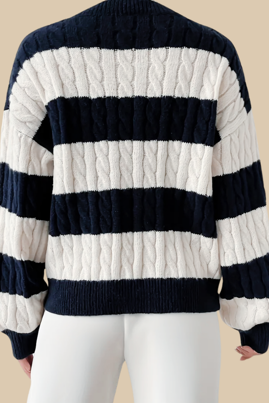Layla | Cable Knit V-Neck Sweater for Women