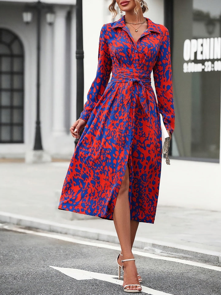 Elegant Shirt Dress – White Dress