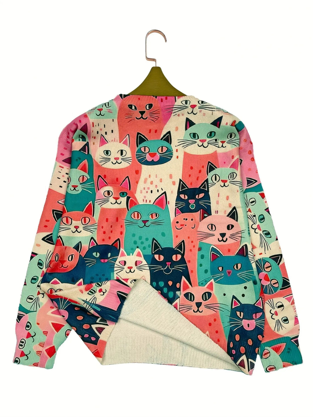Lillian | Crew Neck Graphic Sweater for Women