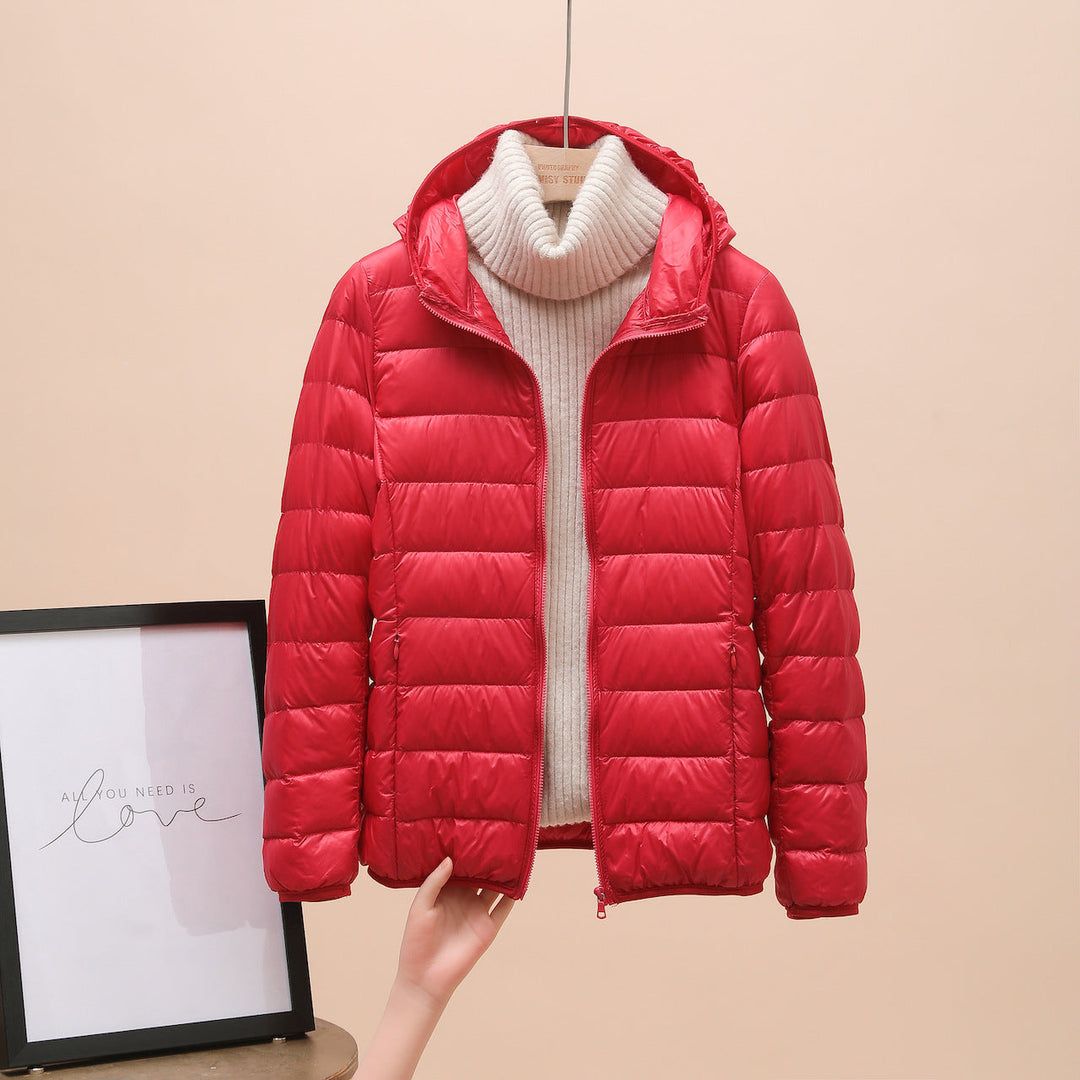 Carol | Cropped Hooded Quilted Jacket for Women