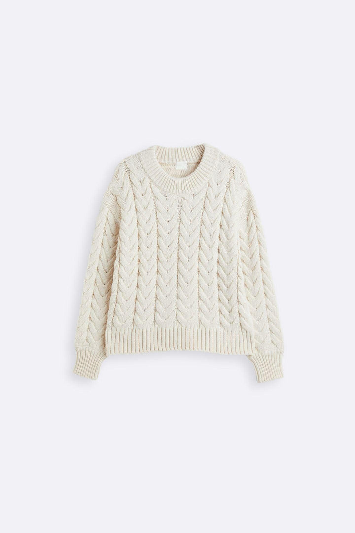 Ella | Cable Knit Wool Sweater for Women