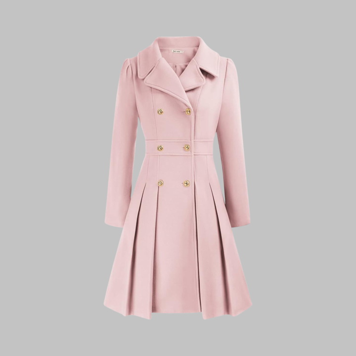 Ivy | Long Double-Breasted Coat for Women
