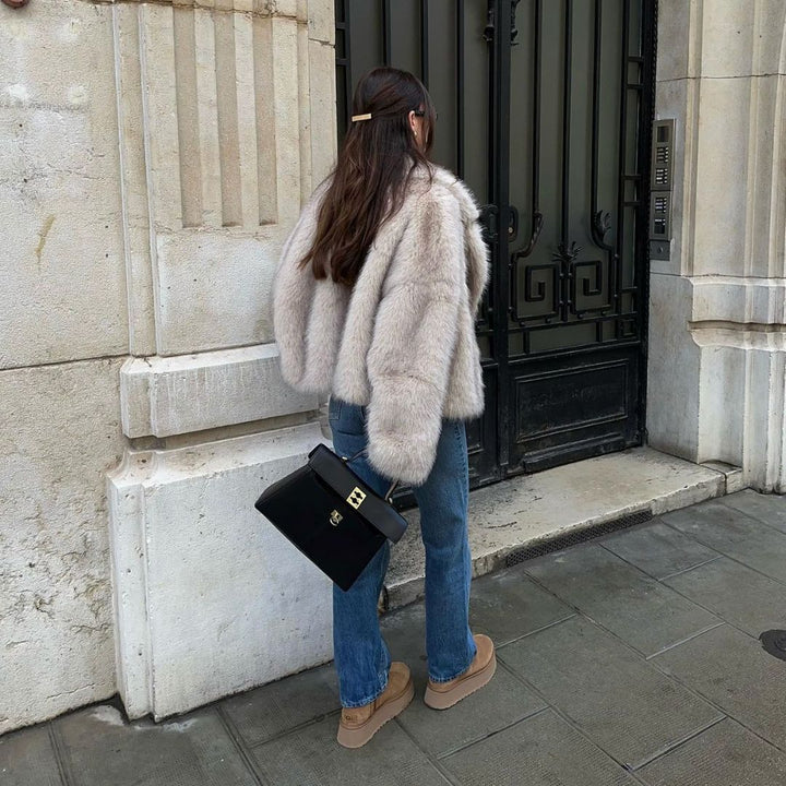 Bianca | Glamorous Faux Fur Coat for Women