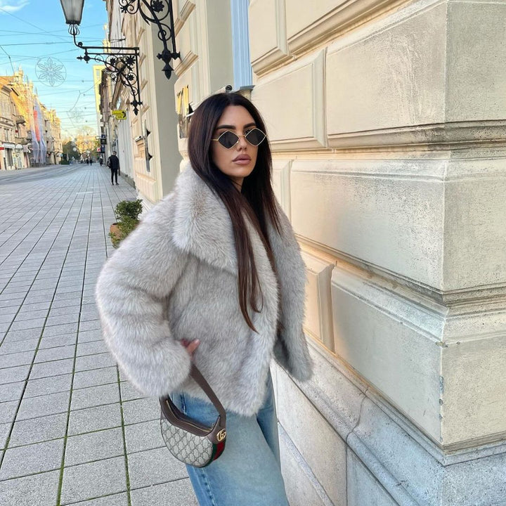Bianca | Glamorous Faux Fur Coat for Women