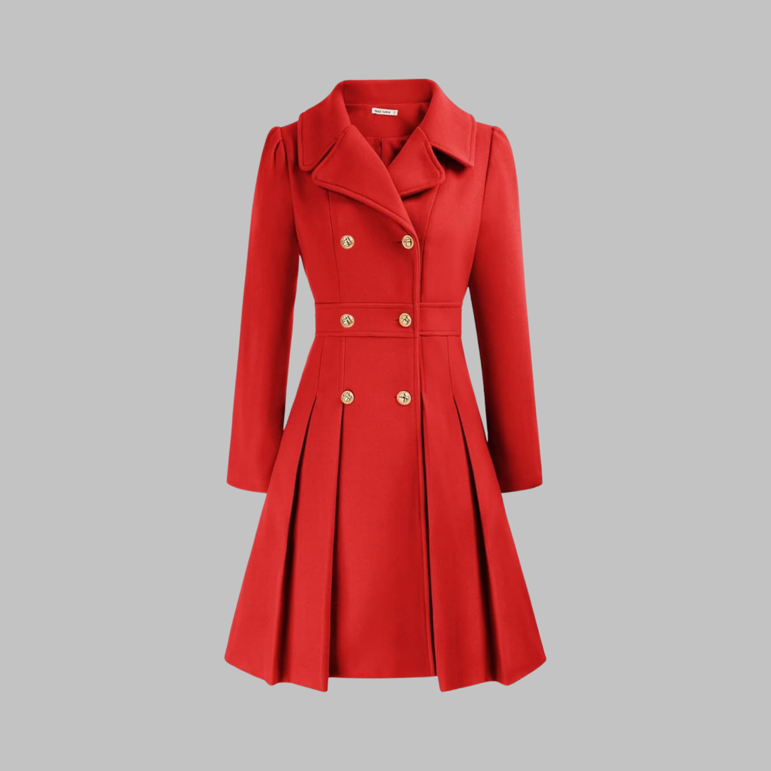 Ivy | Long Double-Breasted Coat for Women
