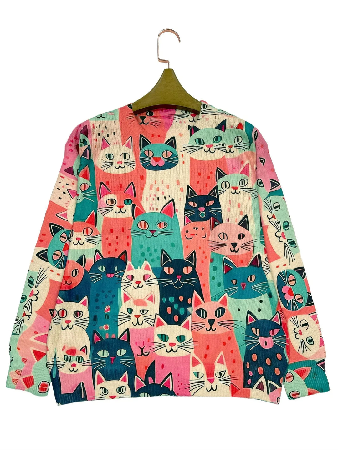 Lillian | Crew Neck Graphic Sweater for Women
