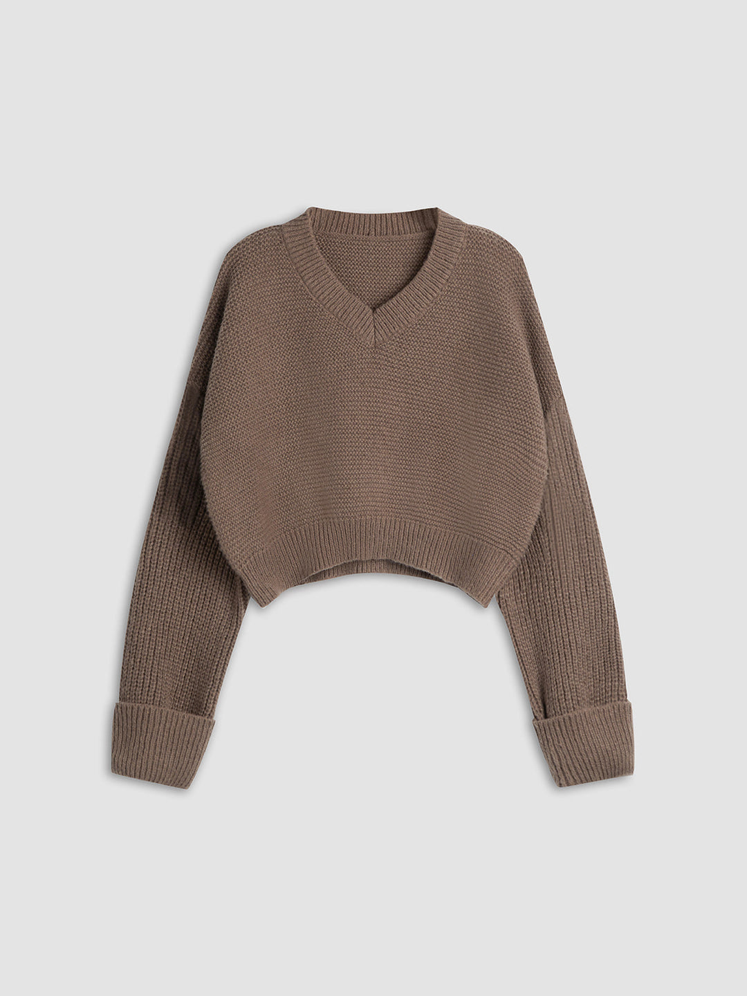 Dawn | V-Neck Cropped Sweater for Women