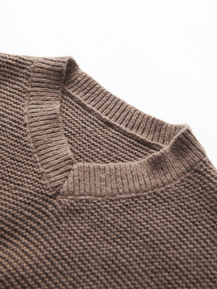 Dawn | V-Neck Cropped Sweater for Women