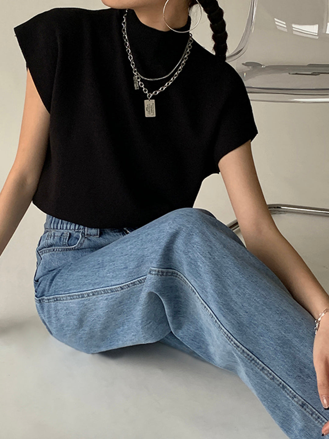 Nadine | Sleeveless Knit Sweater Vest for Women