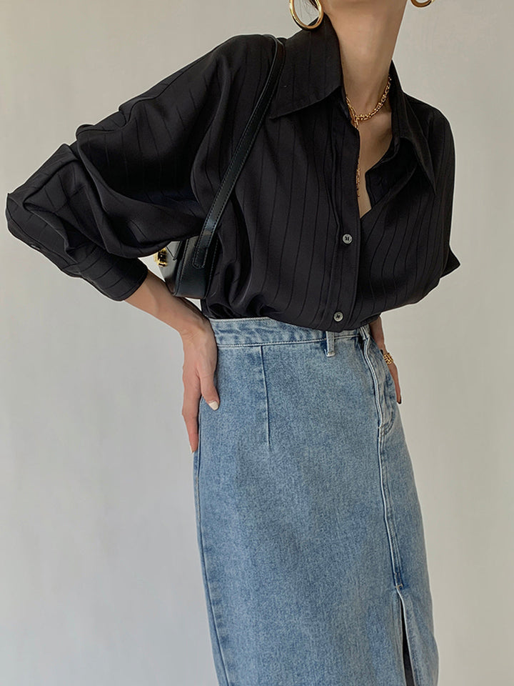 Jean | Oversized Button-Up Shirt for Women