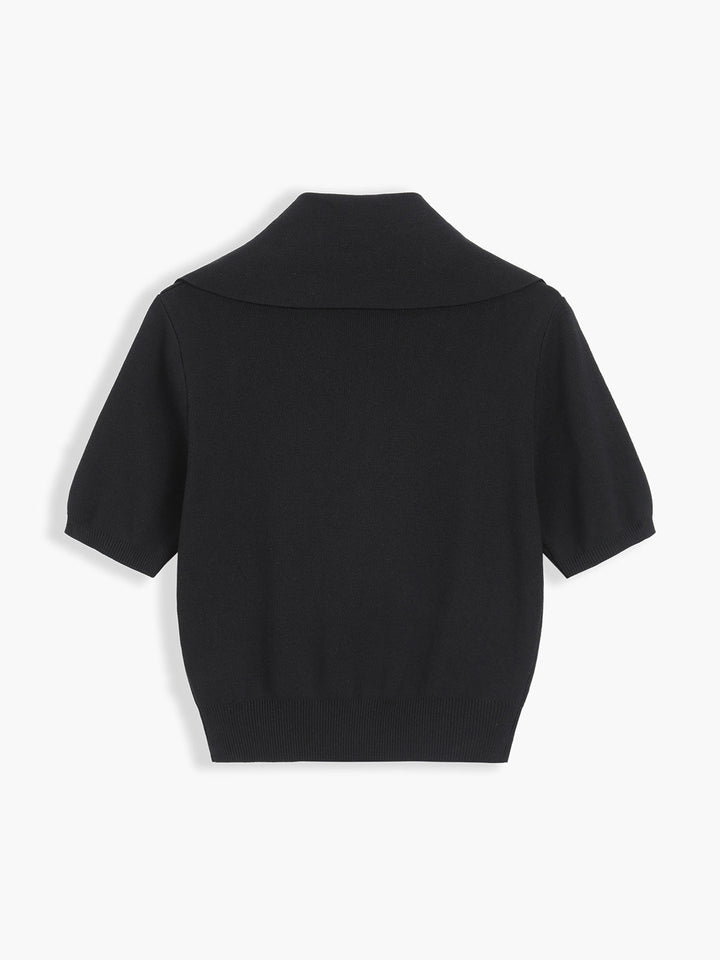 Willa | V-Neck Knit Crop Top for Women