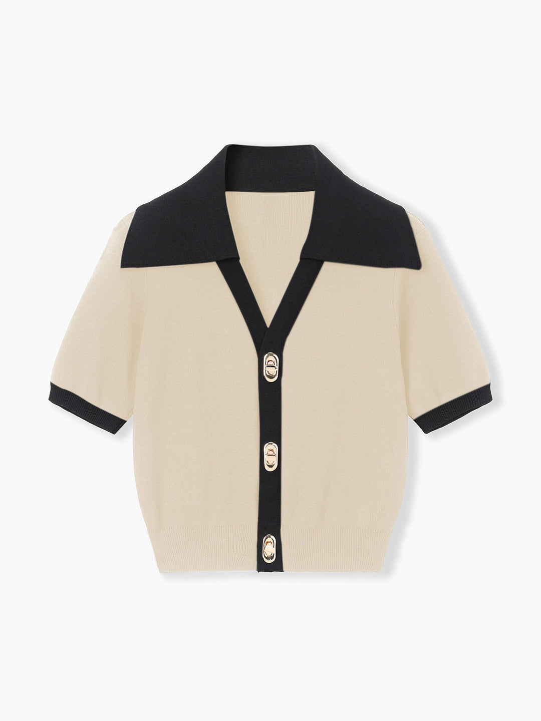 Willa | V-Neck Knit Crop Top for Women