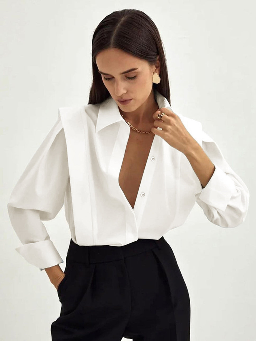 Adelaide | Oversized Button-Up Shirt for Women