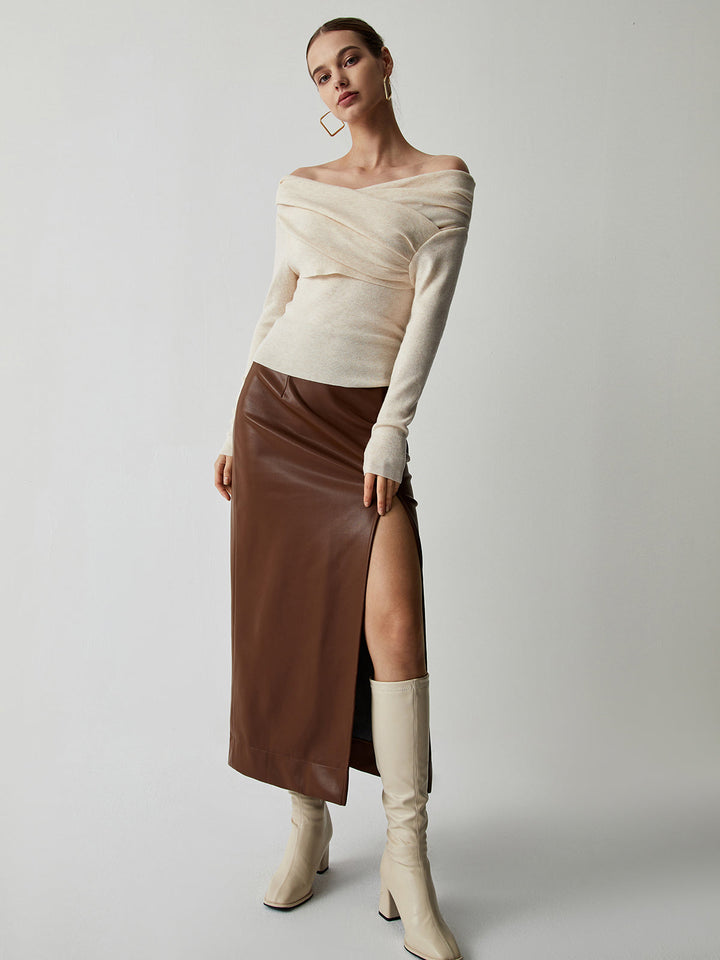 Marcia | Off-Shoulder Knit Top for Women