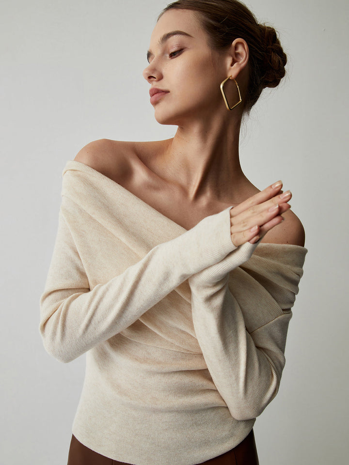 Marcia | Off-Shoulder Knit Top for Women