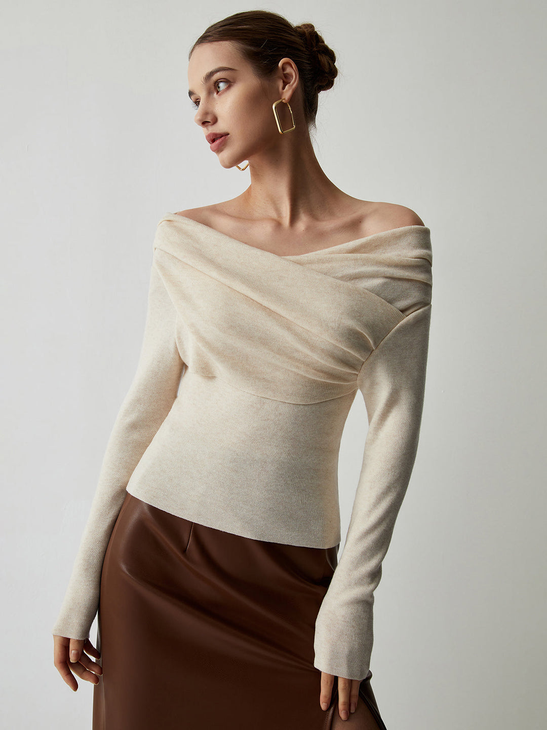 Marcia | Off-Shoulder Knit Top for Women