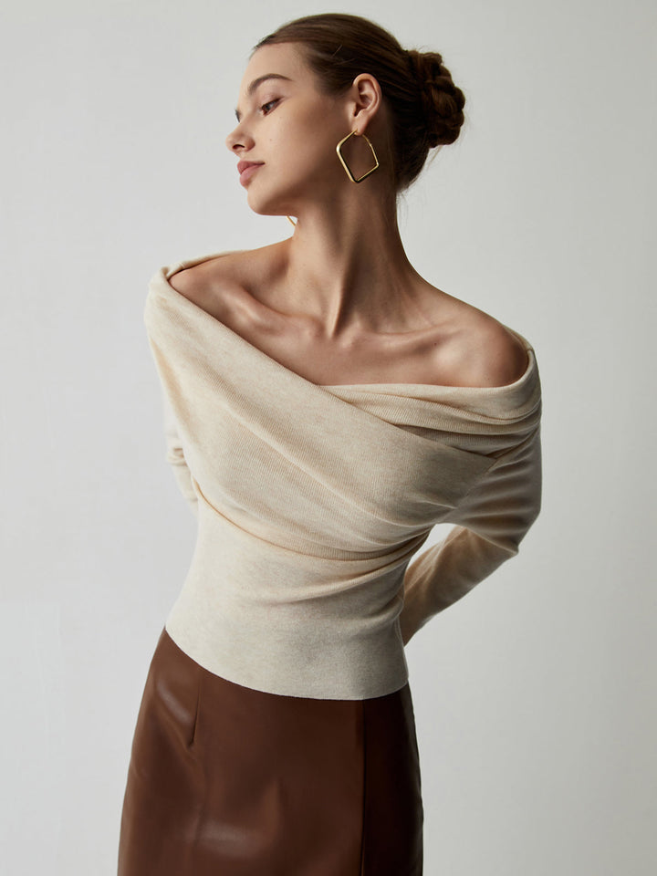 Marcia | Off-Shoulder Knit Top for Women