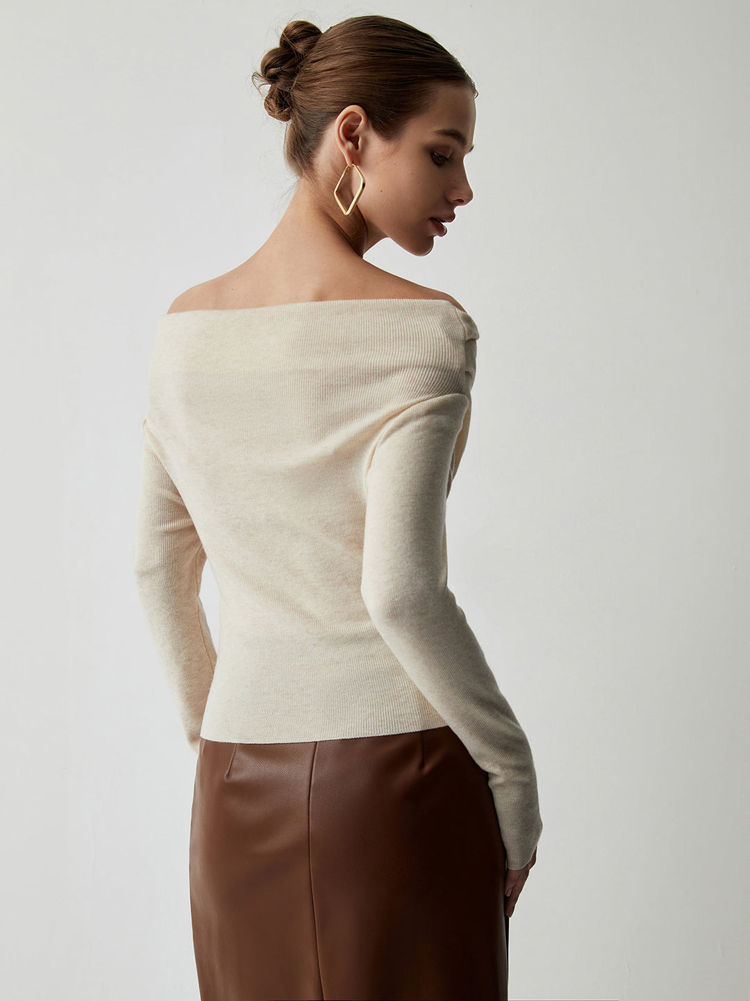 Marcia | Off-Shoulder Knit Top for Women