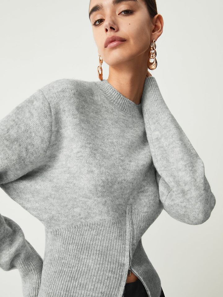 Rosalie | Half-Zip High Neck Sweater for Women