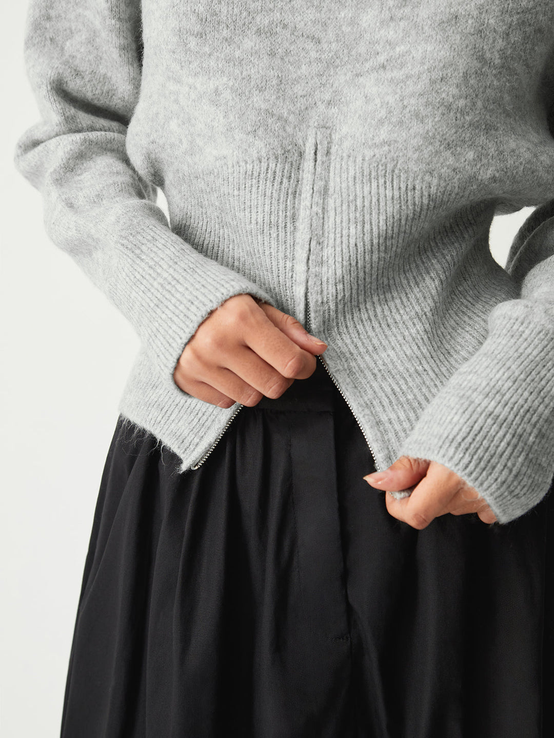 Rosalie | Half-Zip High Neck Sweater for Women