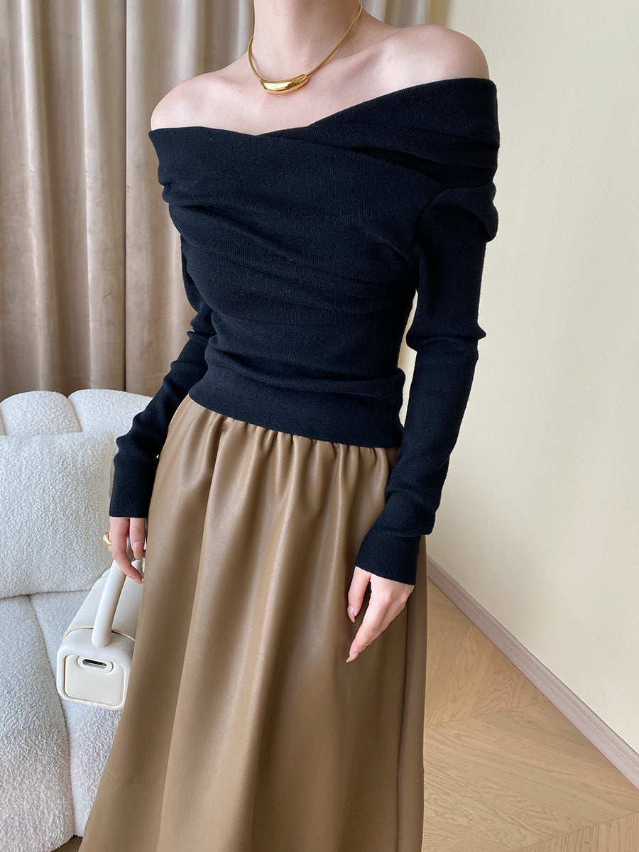 Marcia | Off-Shoulder Knit Top for Women