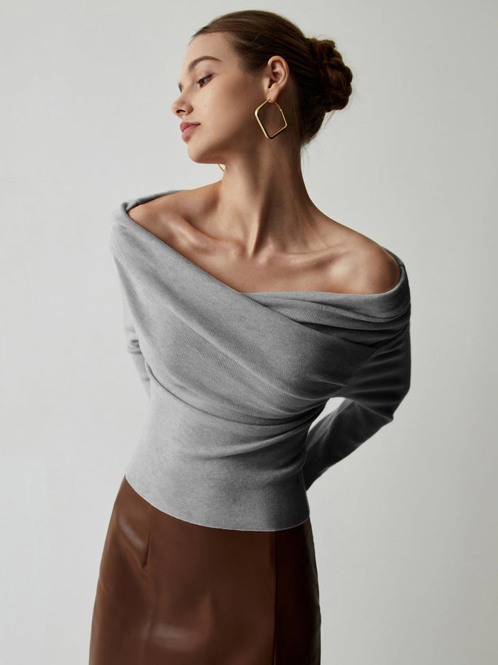 Marcia | Off-Shoulder Knit Top for Women