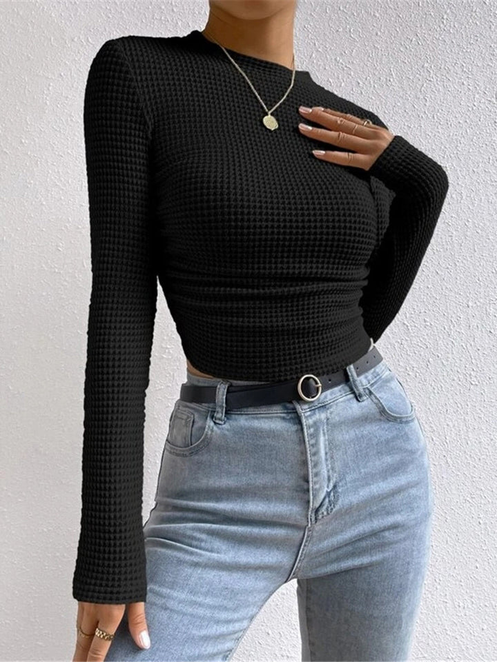 Jolene | Crew Neck Knit Top for Women