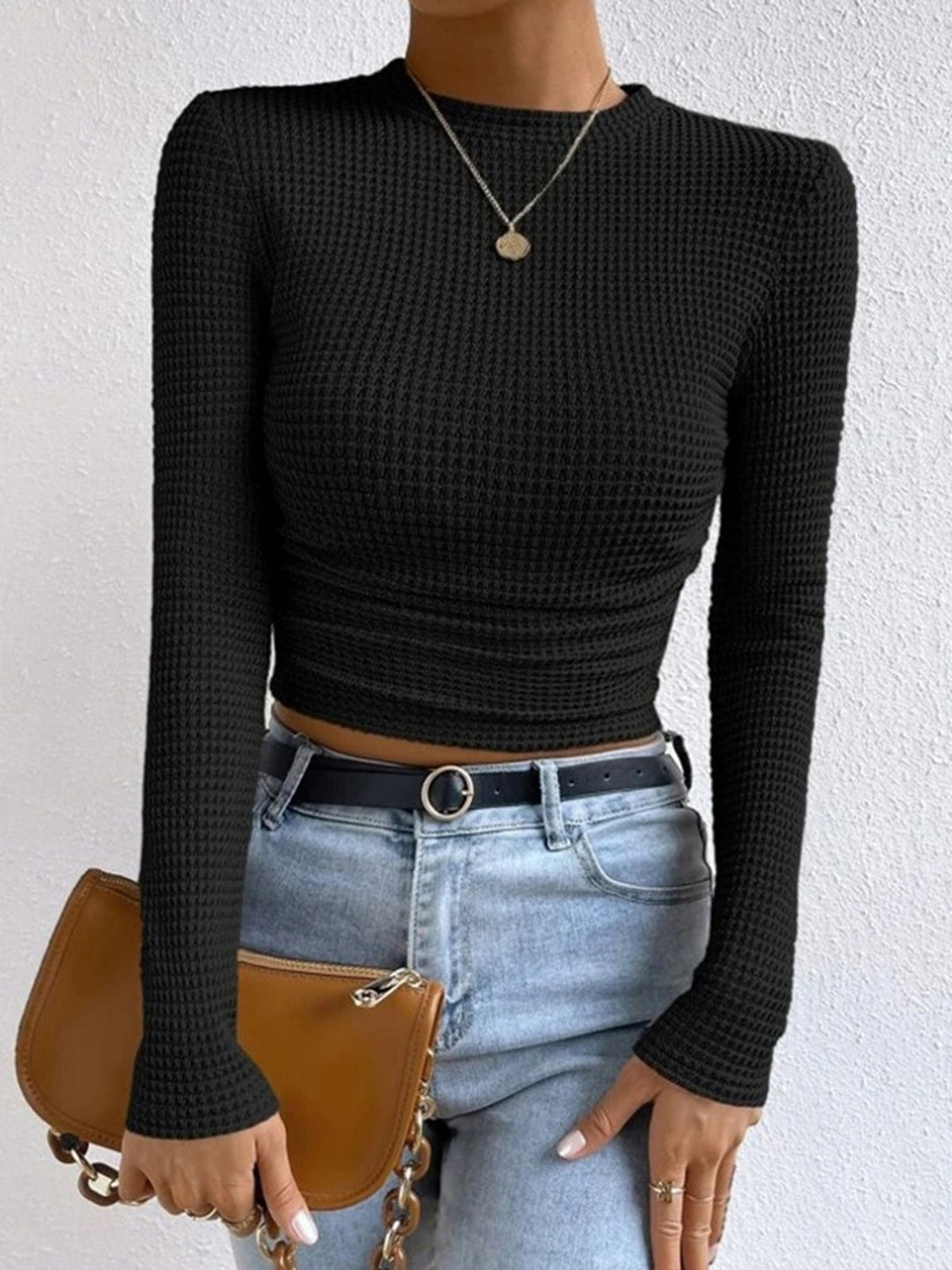 Jolene | Crew Neck Knit Top for Women