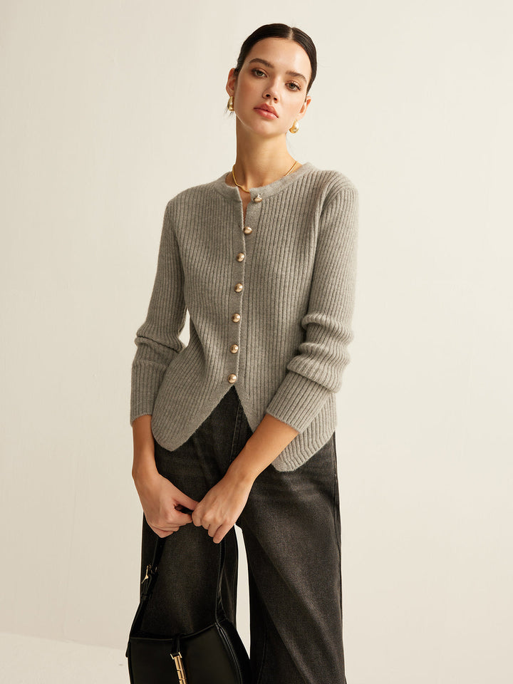 Leona | V-Neck Button-Front Cardigan for Women