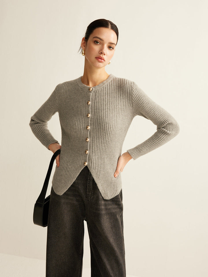 Leona | V-Neck Button-Front Cardigan for Women